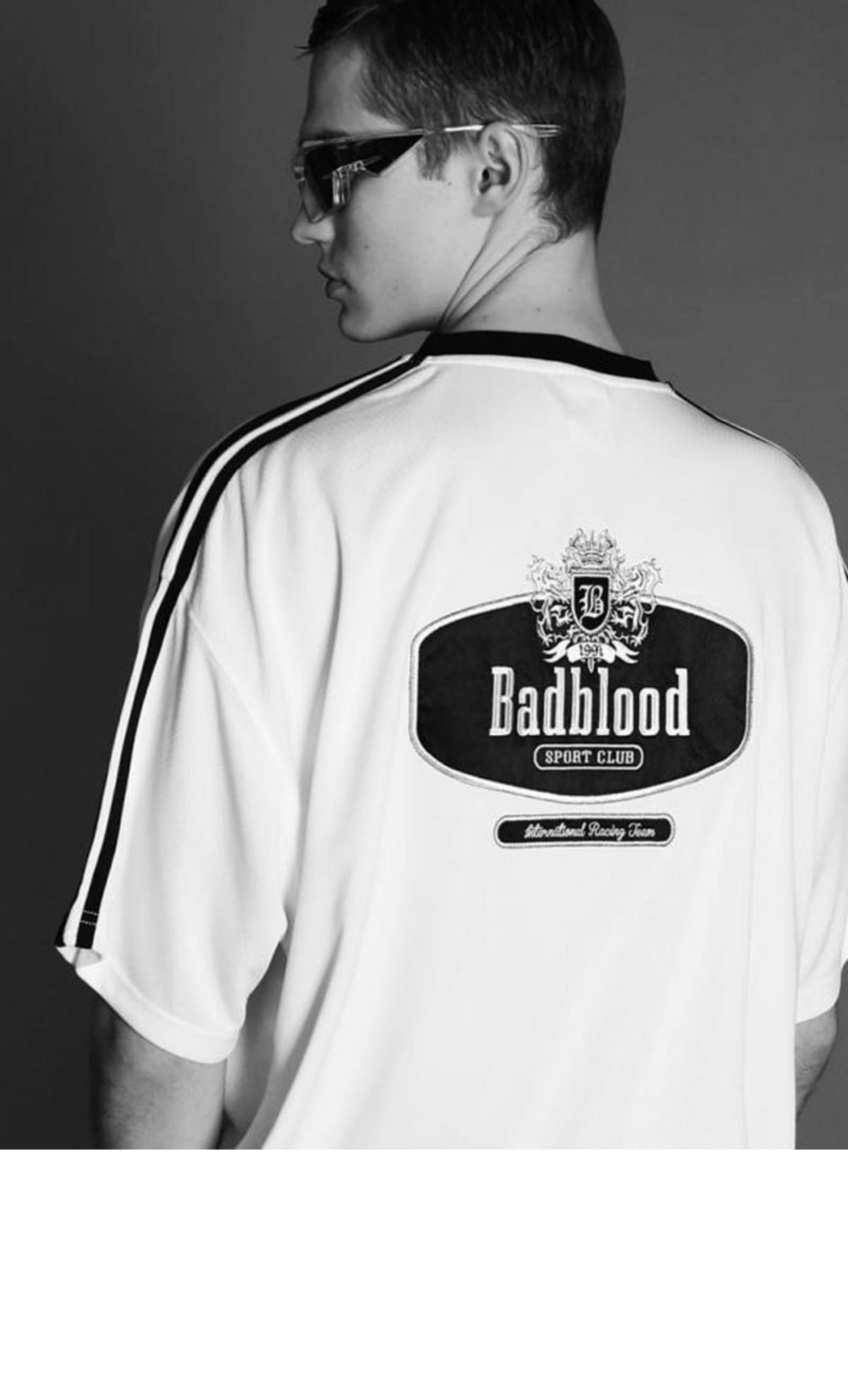 Badblood Women's Oversized V-Neck Jersey T-Shirt