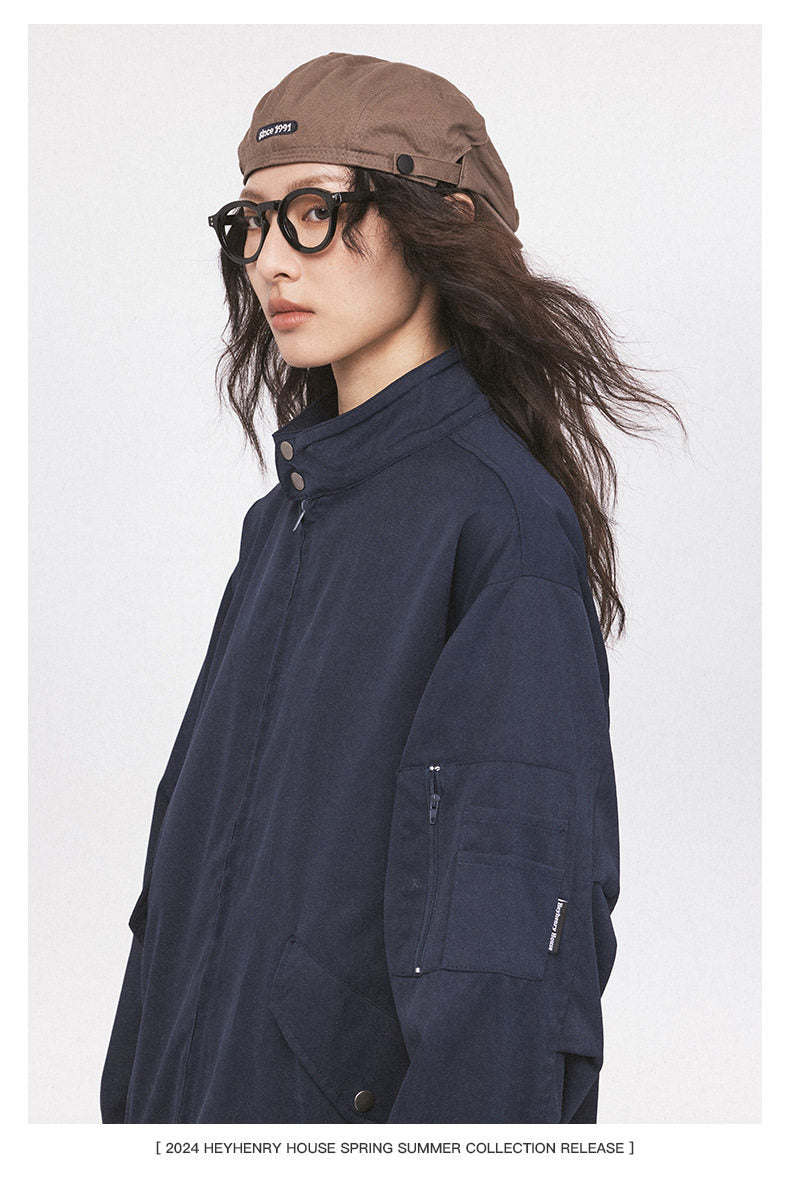HeyHenry Stand Collar Utility Jacket