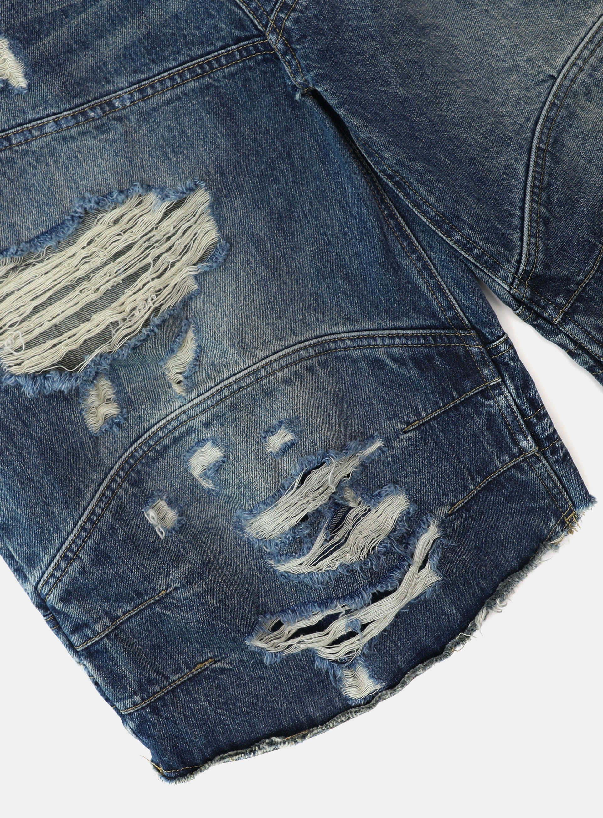 Badblood Women's Vintage Washed Distressed Cropped Straight-Leg Jeans