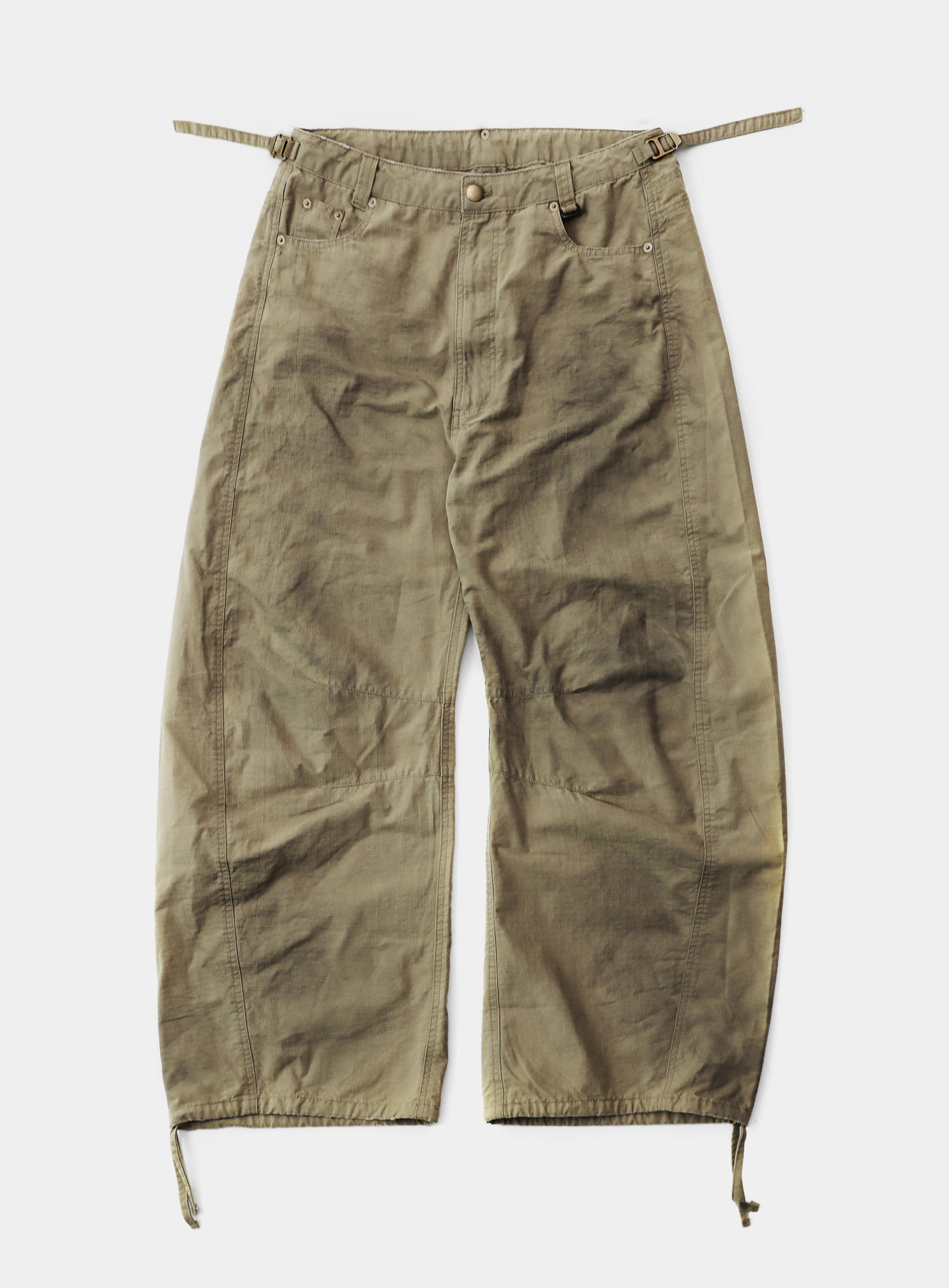 Badblood Unisex Vintage Spray Wash Barrel-Leg Pants