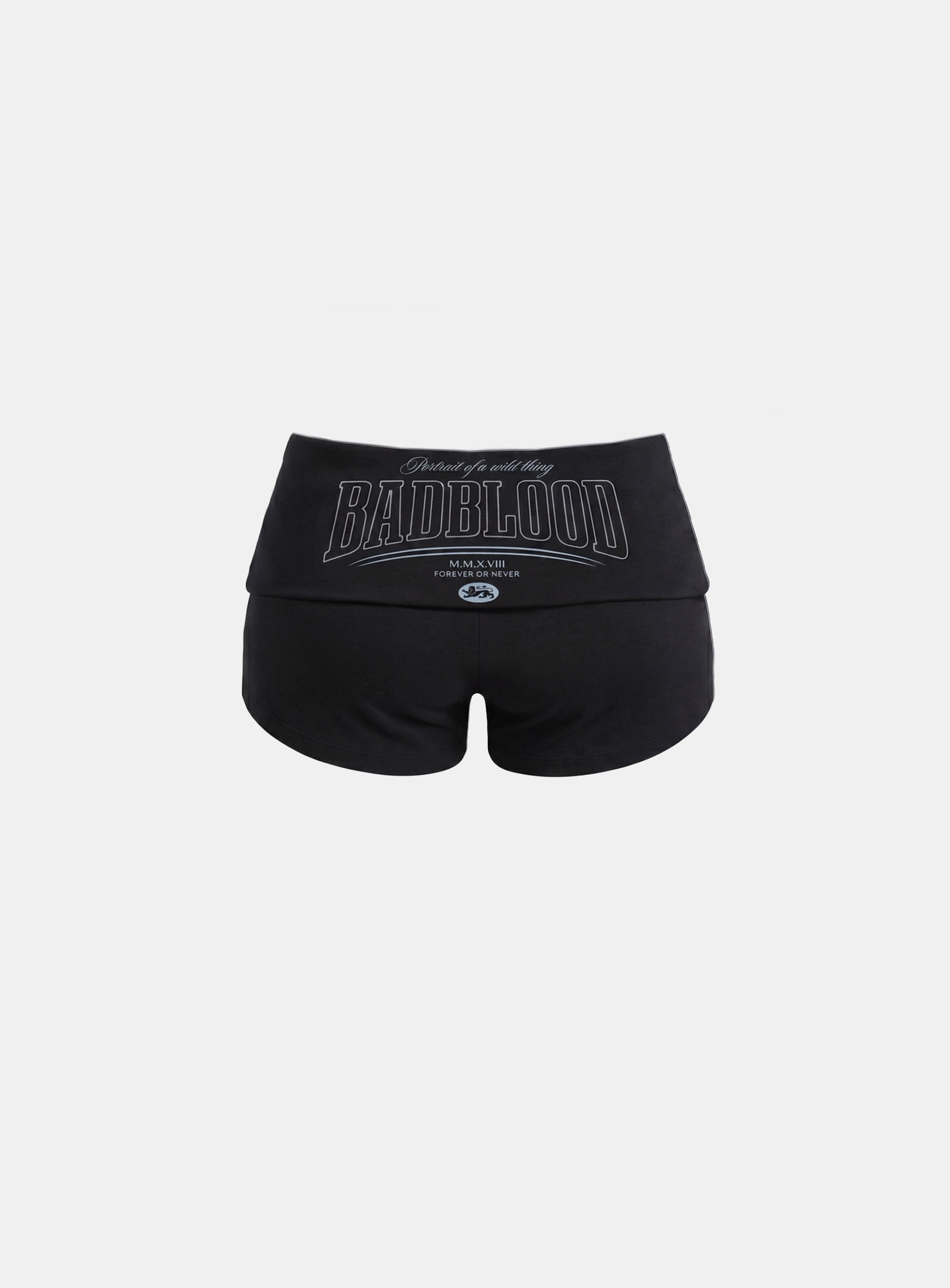 Badblood Women's Graphic Print Slim Fit Athletic Shorts