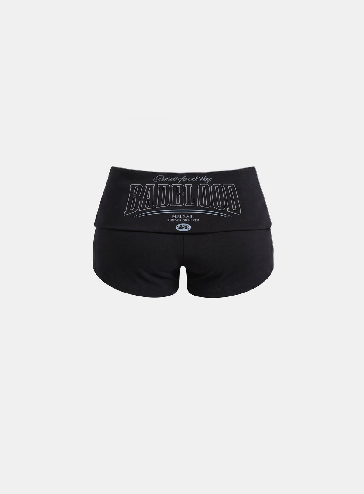 Badblood Women's Graphic Print Slim Fit Athletic Shorts