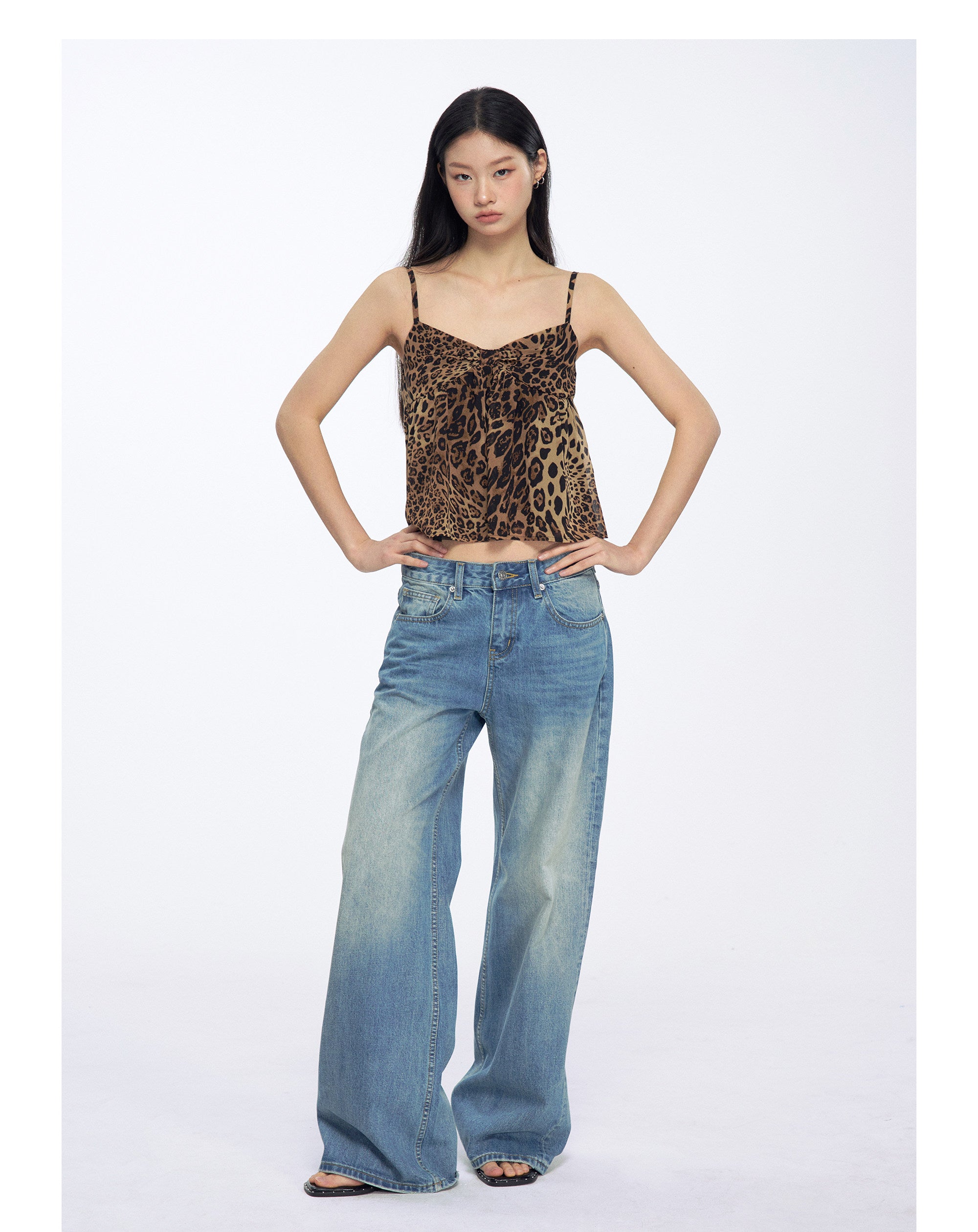 Women's Vintage Leopard Print Tube Top