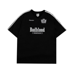 Badblood Women's Oversized V-Neck Jersey T-Shirt