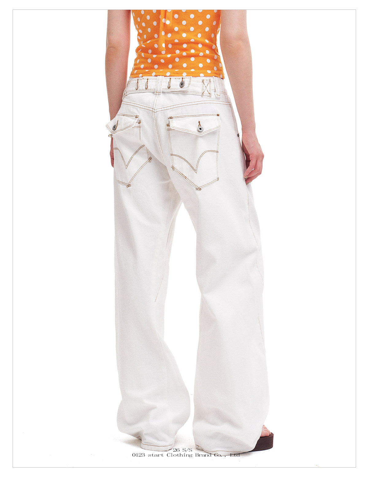 Unisex Vintage Slub Denim Barrel Leg Jeans