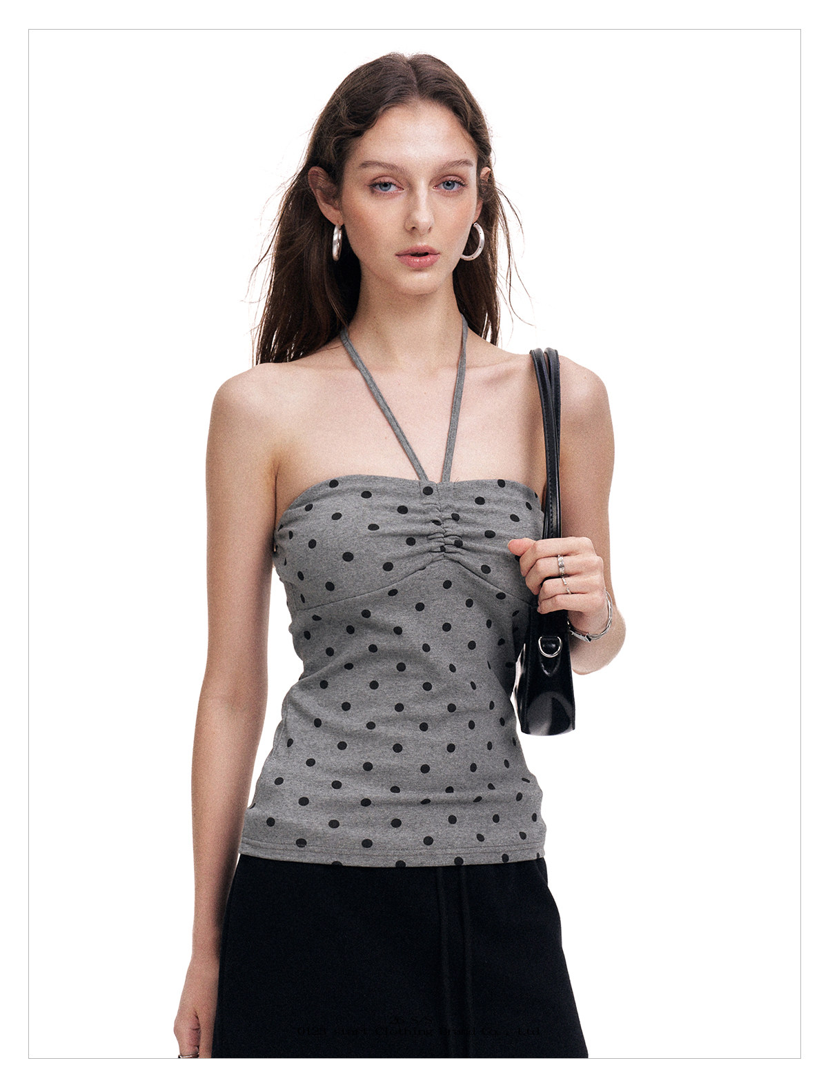 Badblood Women's Vintage Polka Dot Halter Cami Top