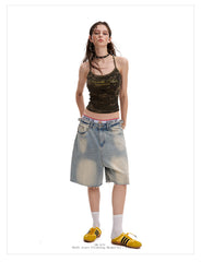 Women's Vintage Y2K Camouflage Cami Top