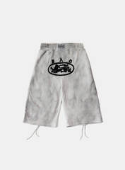 Badblood Women's Vintage Tie-Dye Cropped Sweatpants