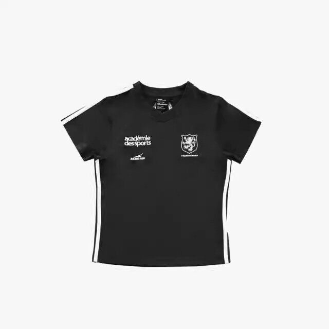 Badblood Women's Vintage V-Neck Cropped Jersey T-Shirt