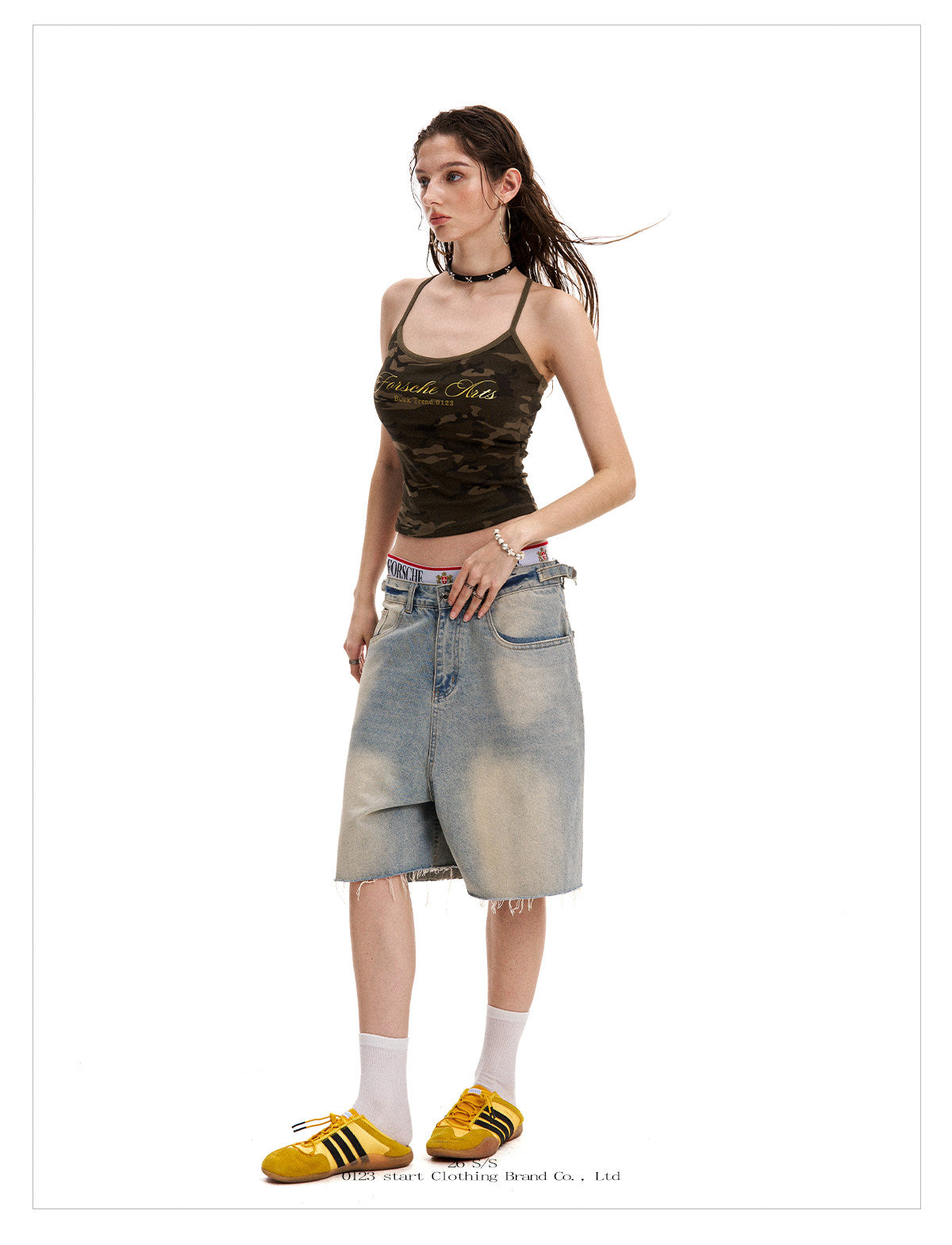 Women's Vintage Y2K Camouflage Cami Top