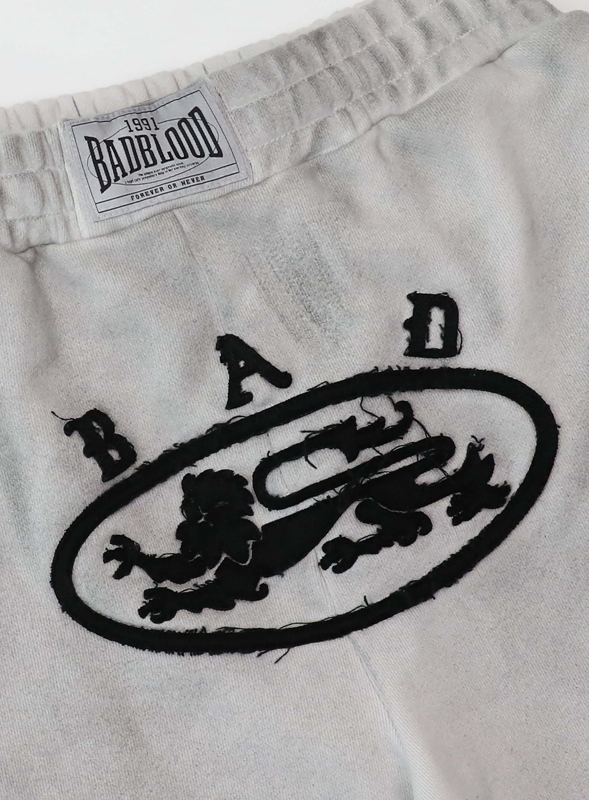 Badblood Women's Vintage Tie-Dye Cropped Sweatpants