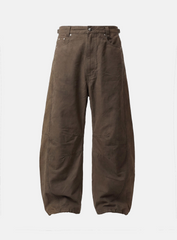 Badblood Unisex Vintage Spray Wash Barrel-Leg Pants