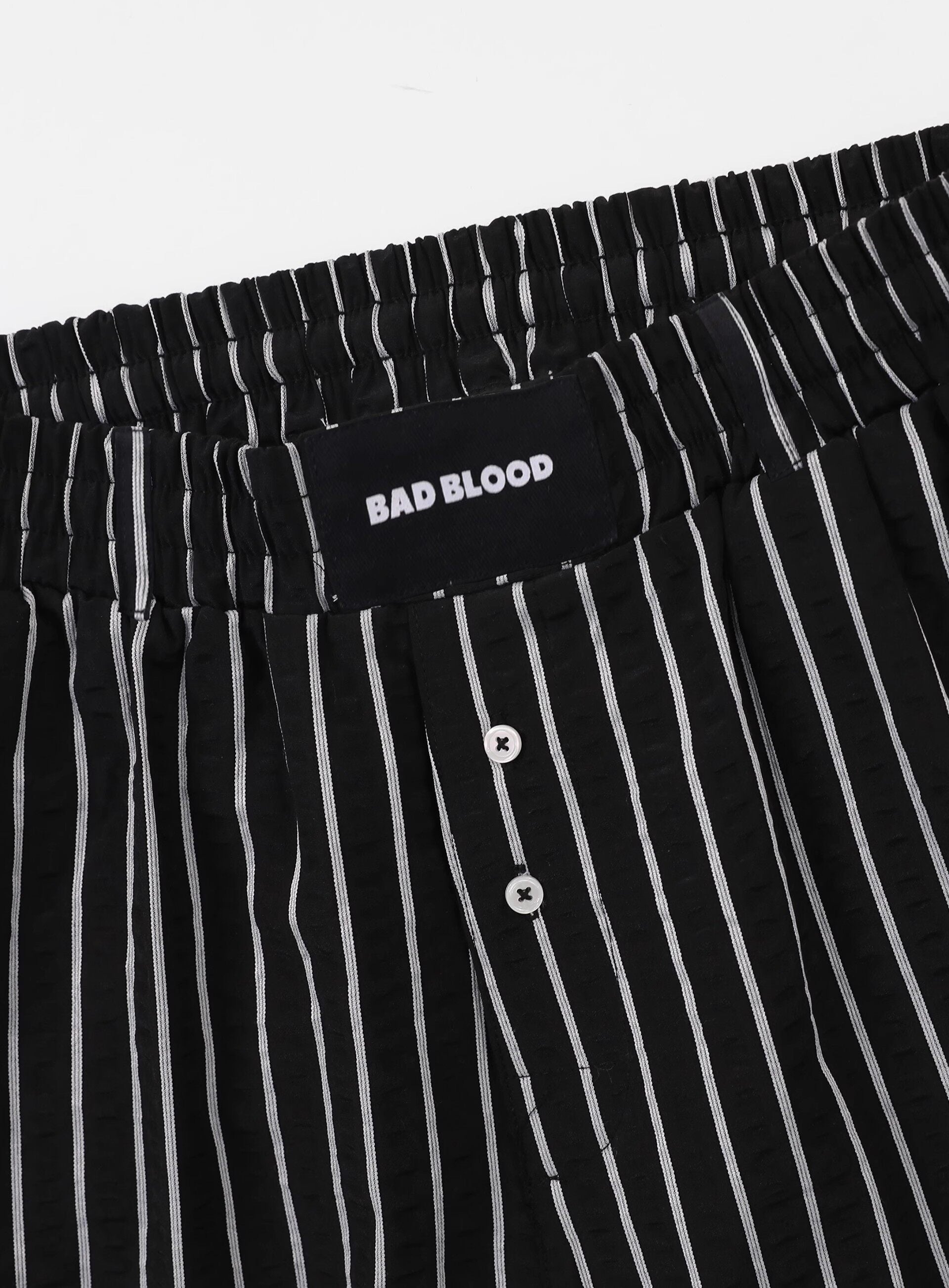 Badblood Women's Vintage Striped Wide-Leg Pants