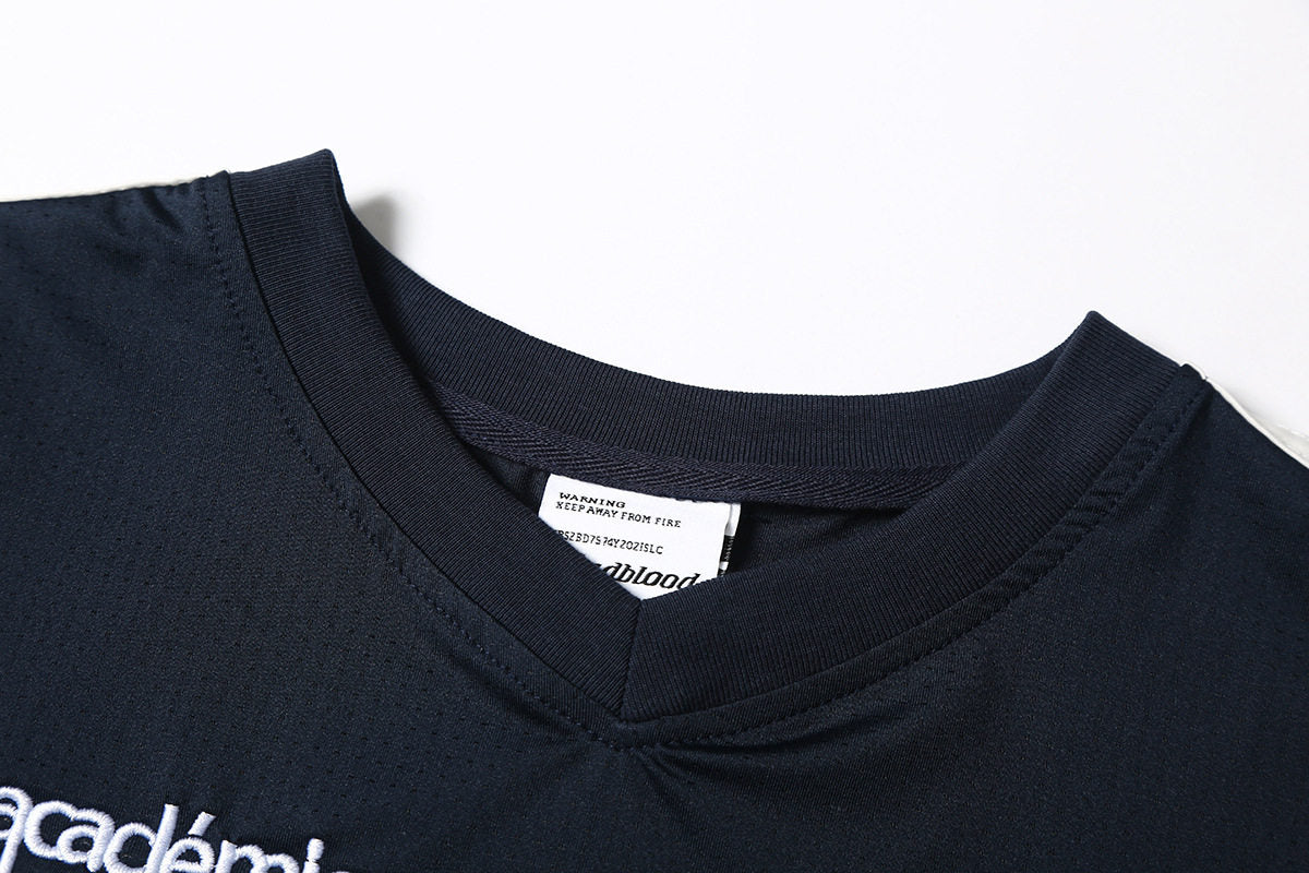 Badblood Women's Vintage V-Neck Cropped Jersey T-Shirt