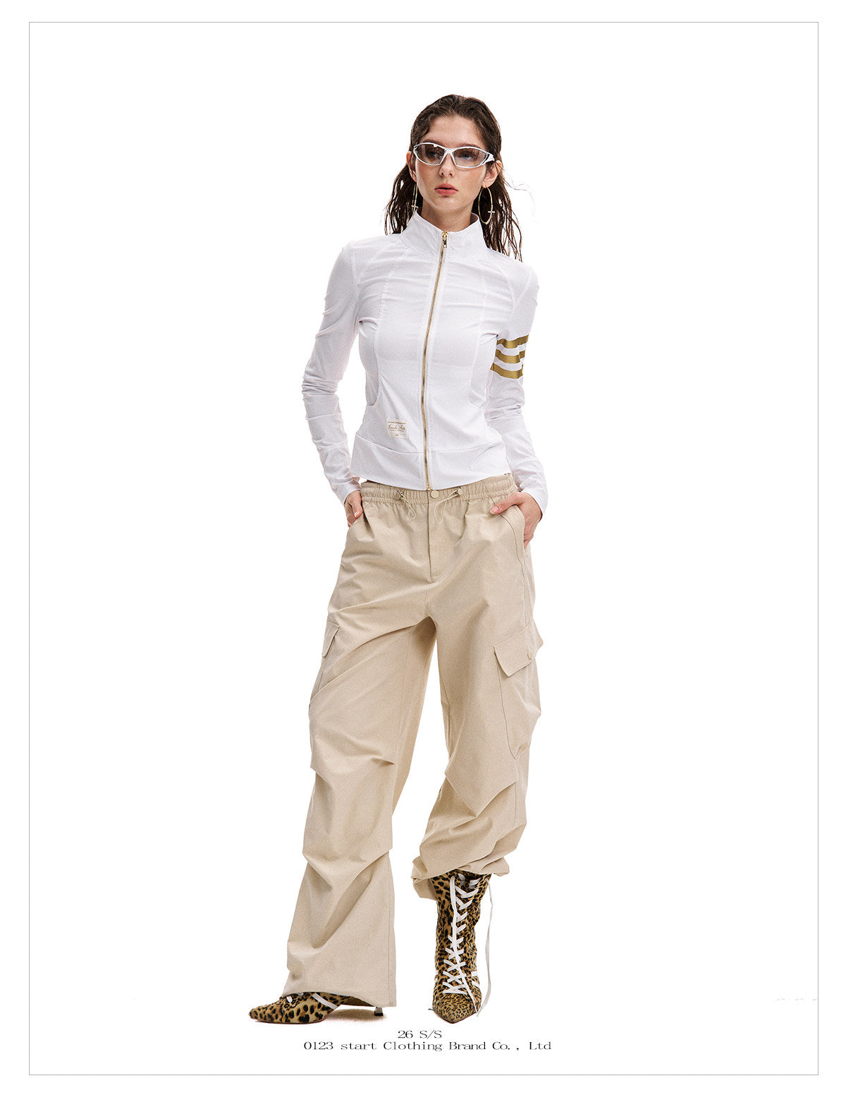 Women's Vintage Striped Zip-Up Sun Protection Jacket