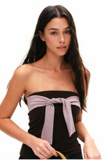Women's TENCEL™ Lyocell Striped Strapless Tube Top