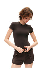 Women's Modal Slim Fit Crew Neck Short Sleeve T-Shirt