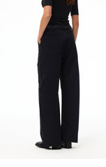Women's Cotton Barrel Leg Straight Pants