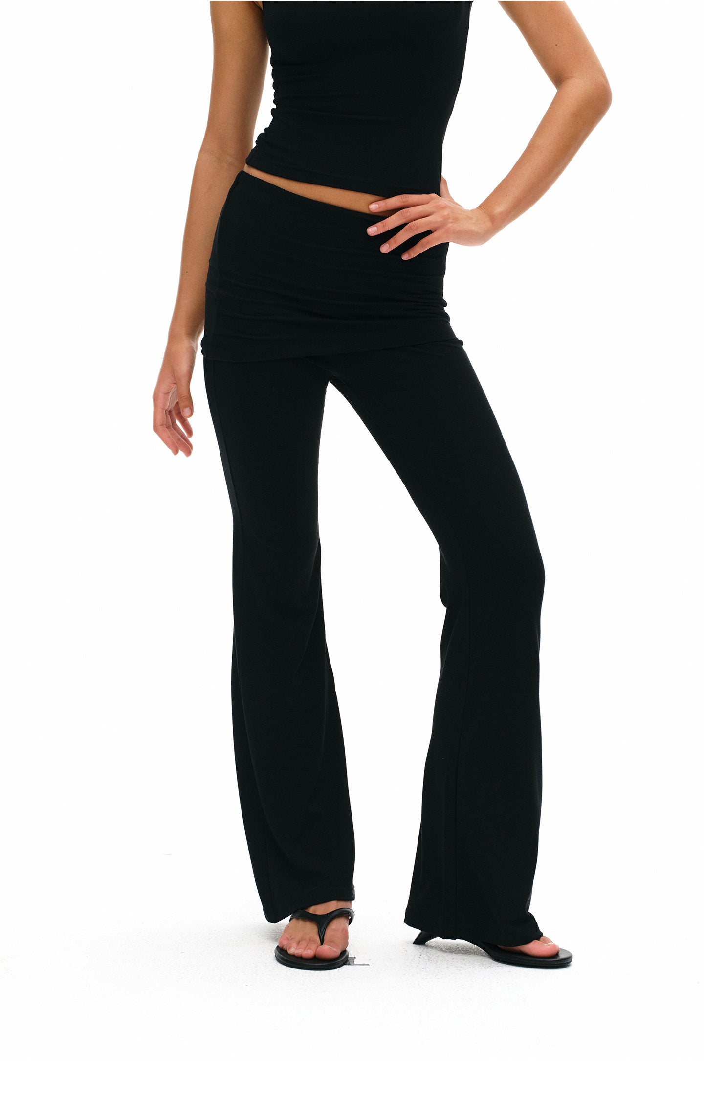 Women's Modal Tank Top & Flared Pants Lounge Set