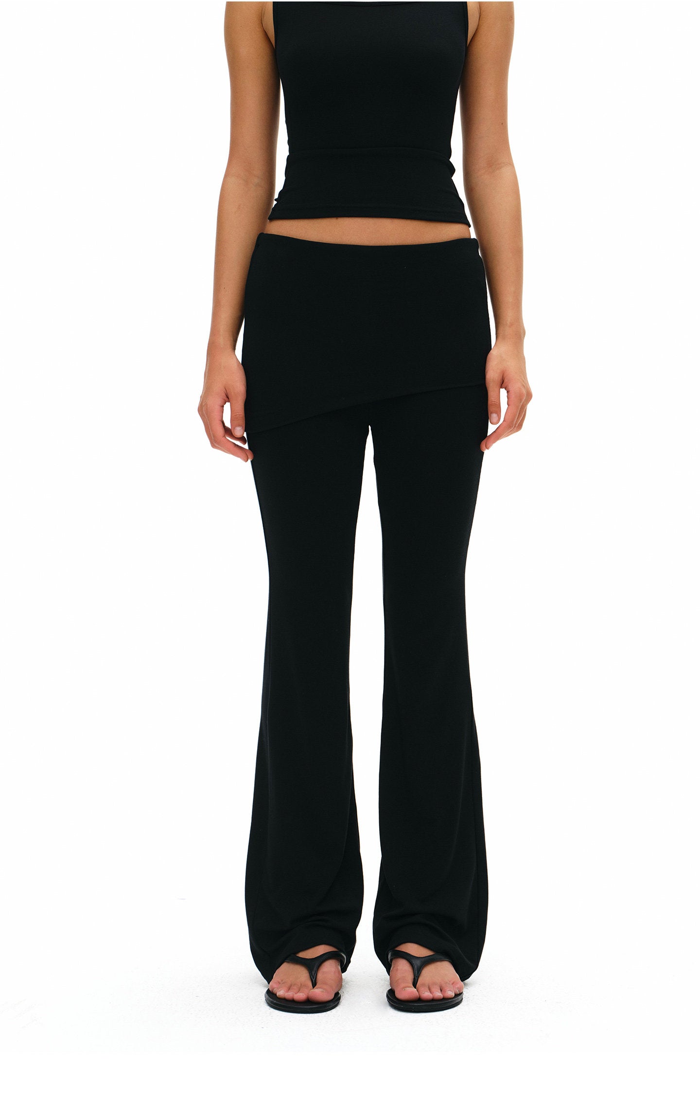 Women's Modal Tank Top & Flared Pants Lounge Set