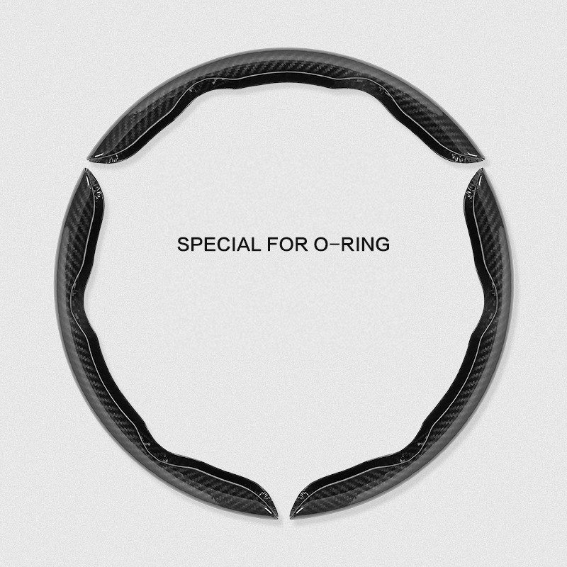 Universal Laser Carbon Fiber Pattern Steering Wheel Cover - Ultra-Thin, Non-Slip, Sweat-Resistant, Comfortable Grip