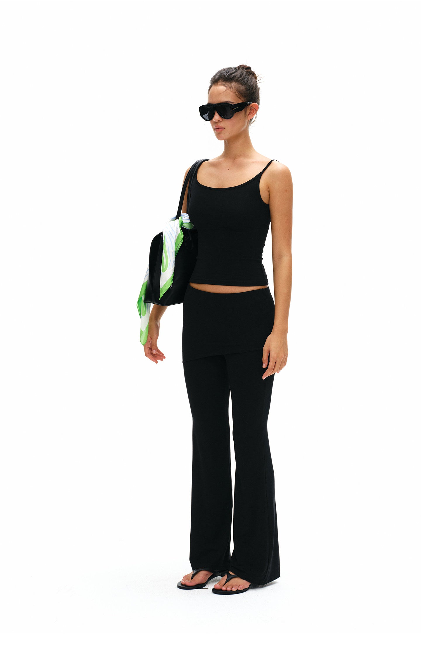 Women's Modal Tank Top & Flared Pants Lounge Set