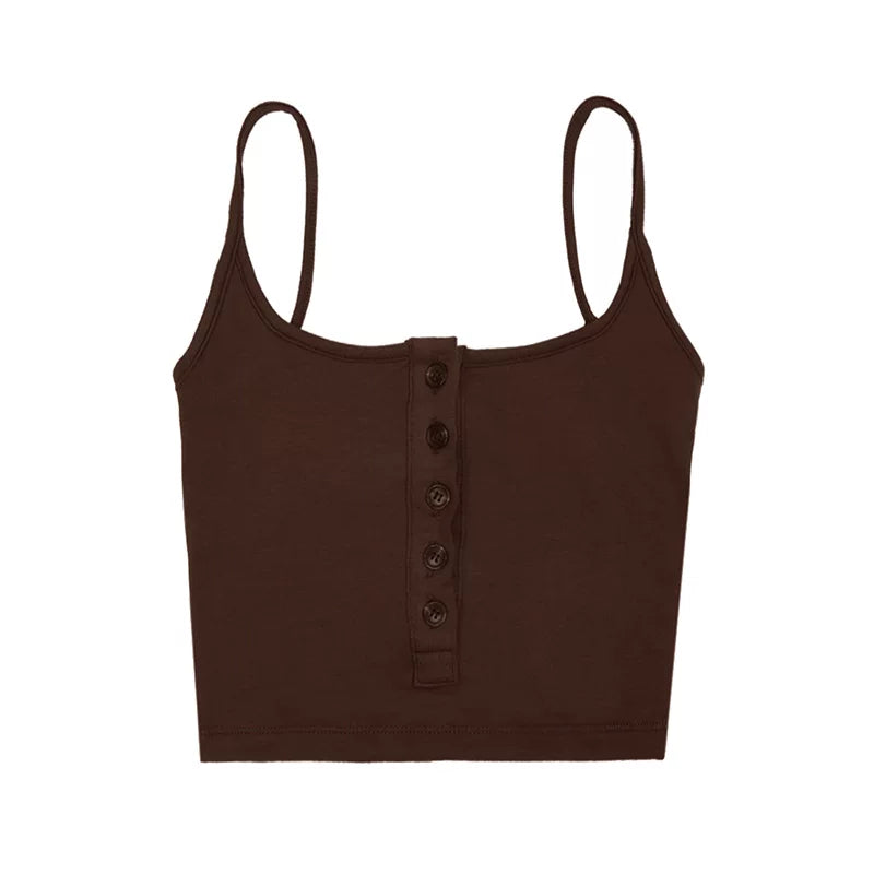 Xia Spicy Girl Sexy Square Neck Short Strap Badblood with Chest Cushion to Cover the Side Breasts Tight Anti Light Strap Top