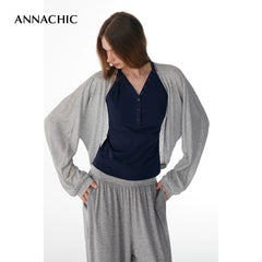 ANNASHIC Lightweight If Nothing Else _ Women's/Lightweight Sunscreen Shawl Air Conditioning Hoodie Top with Shoulder and Long Sleeve Cardigan