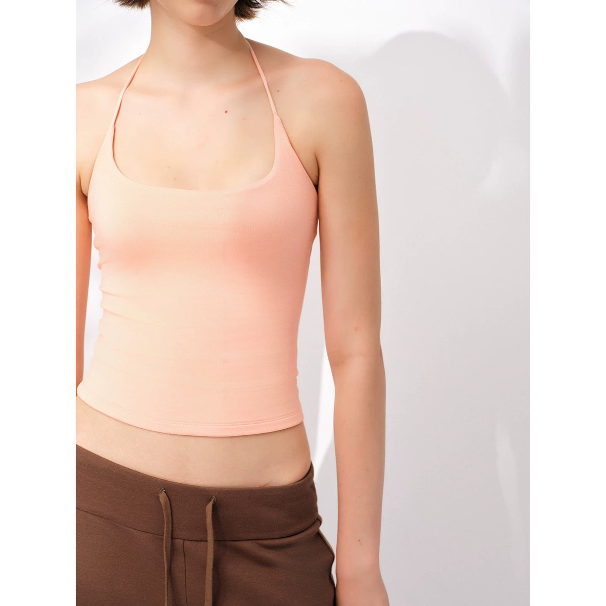 Our Stage 91% Modal Skin friendly Comfortable High Elasticity Neck Strap Square Concealed Breast Neck Slimming Strap