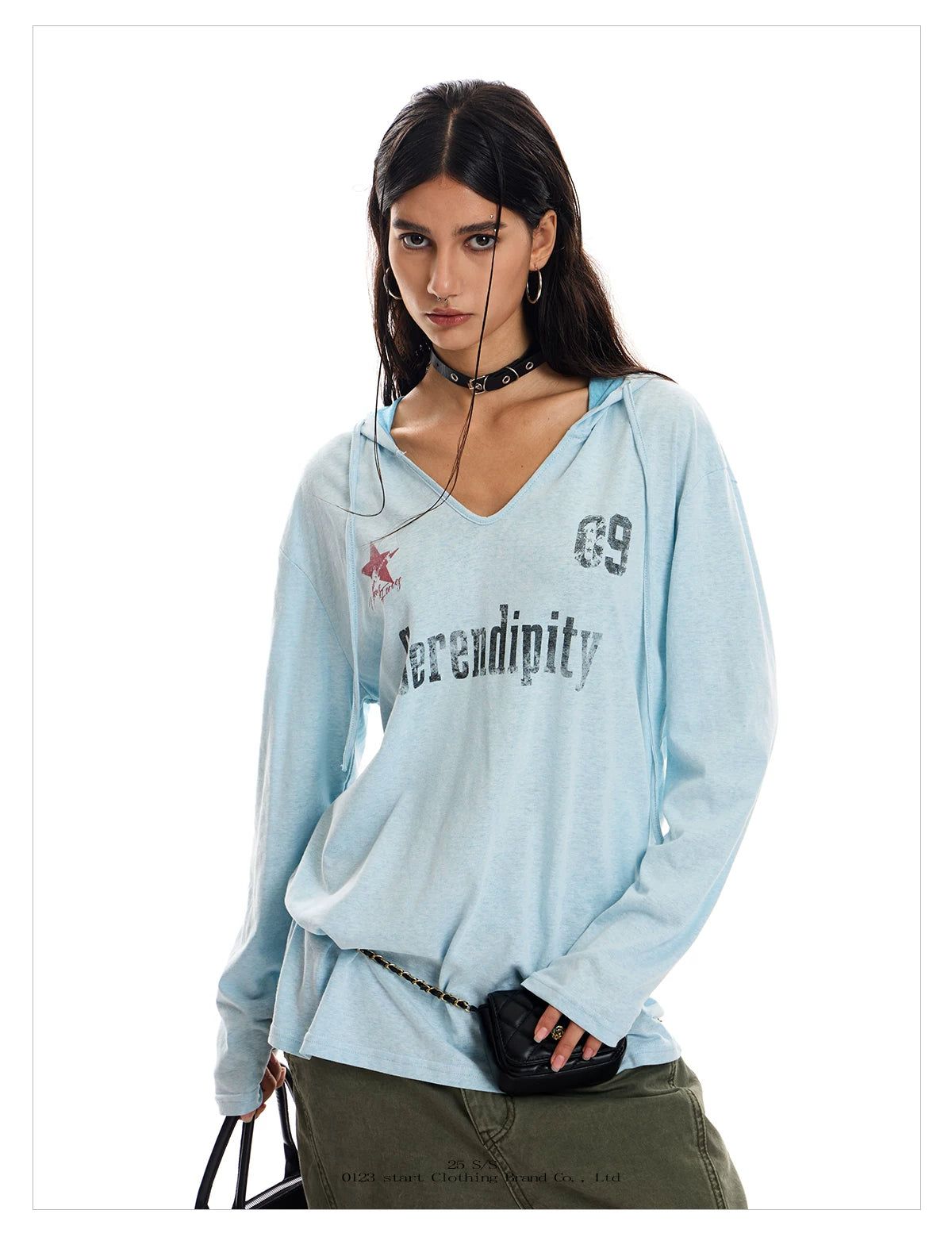 Unisex Lightweight Hooded Long Sleeve T-Shirt