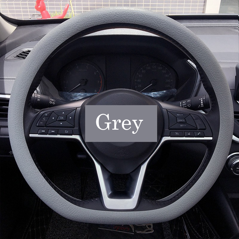 Universal Car Summer Ice-Cooling Ultra-Thin Steering Wheel Cover - Non-Slip, Sweat-Proof, Breathable, Wear-Resistant