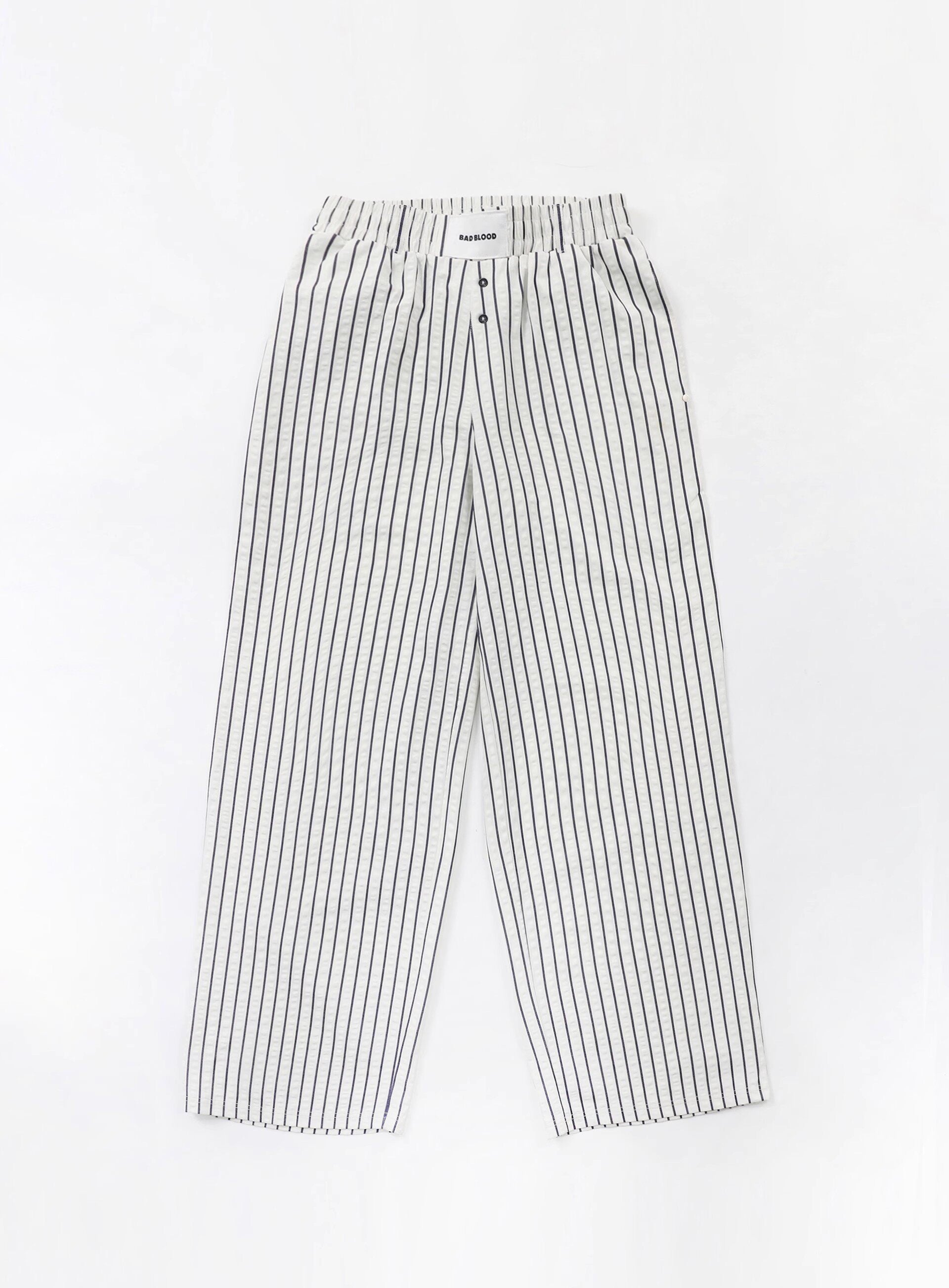 Badblood Women's Vintage Striped Wide-Leg Pants