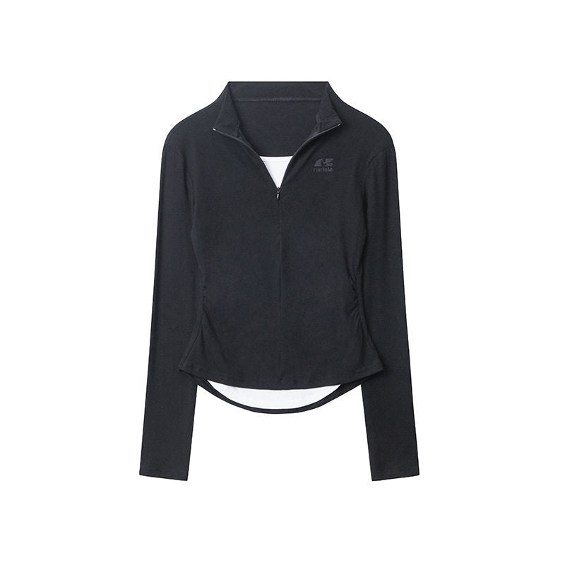 HeyHenry Women's Faux Two-Piece Long Sleeve T-Shirt