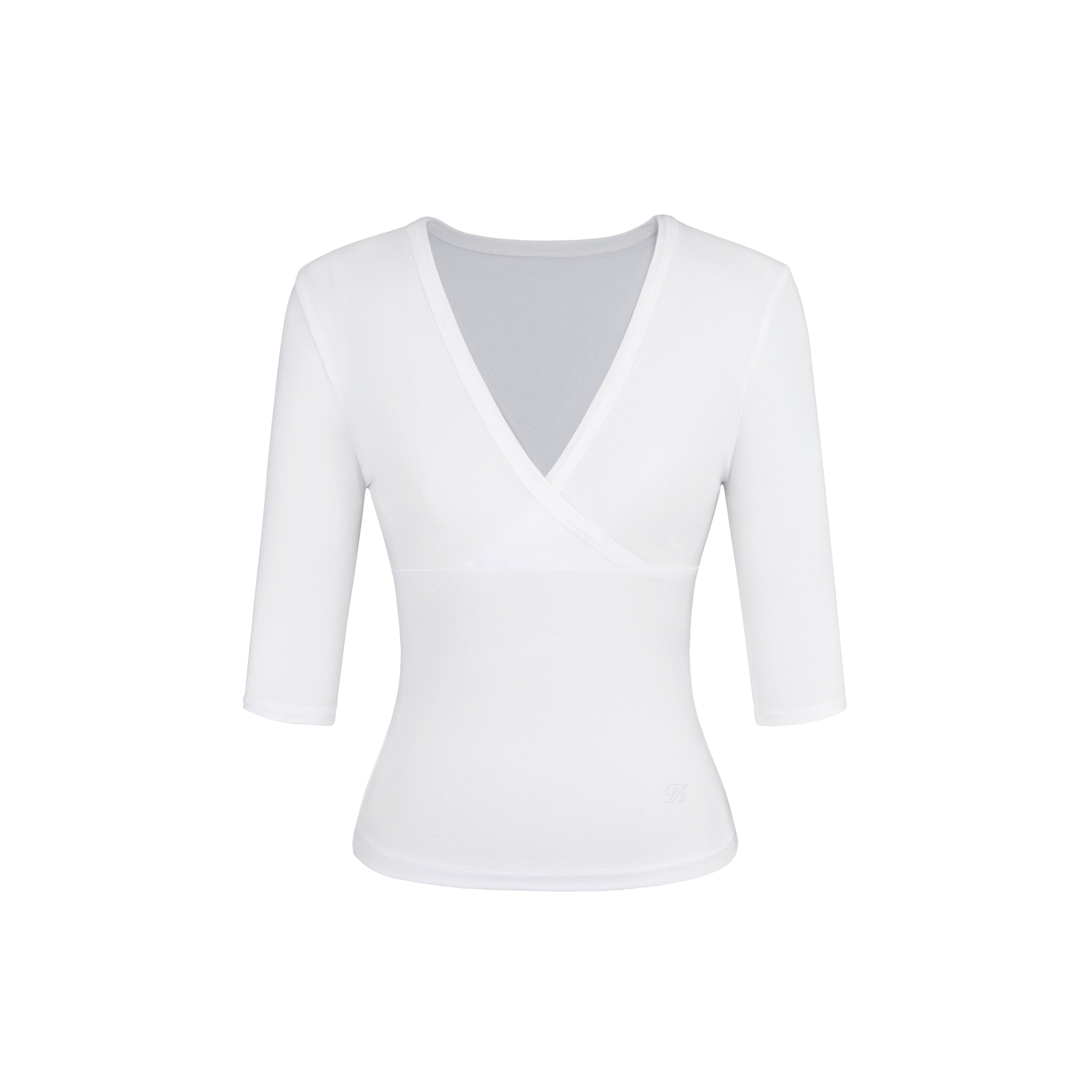 HeyHenry Women's Deep V-Neck Fitted Short Sleeve T-Shirt